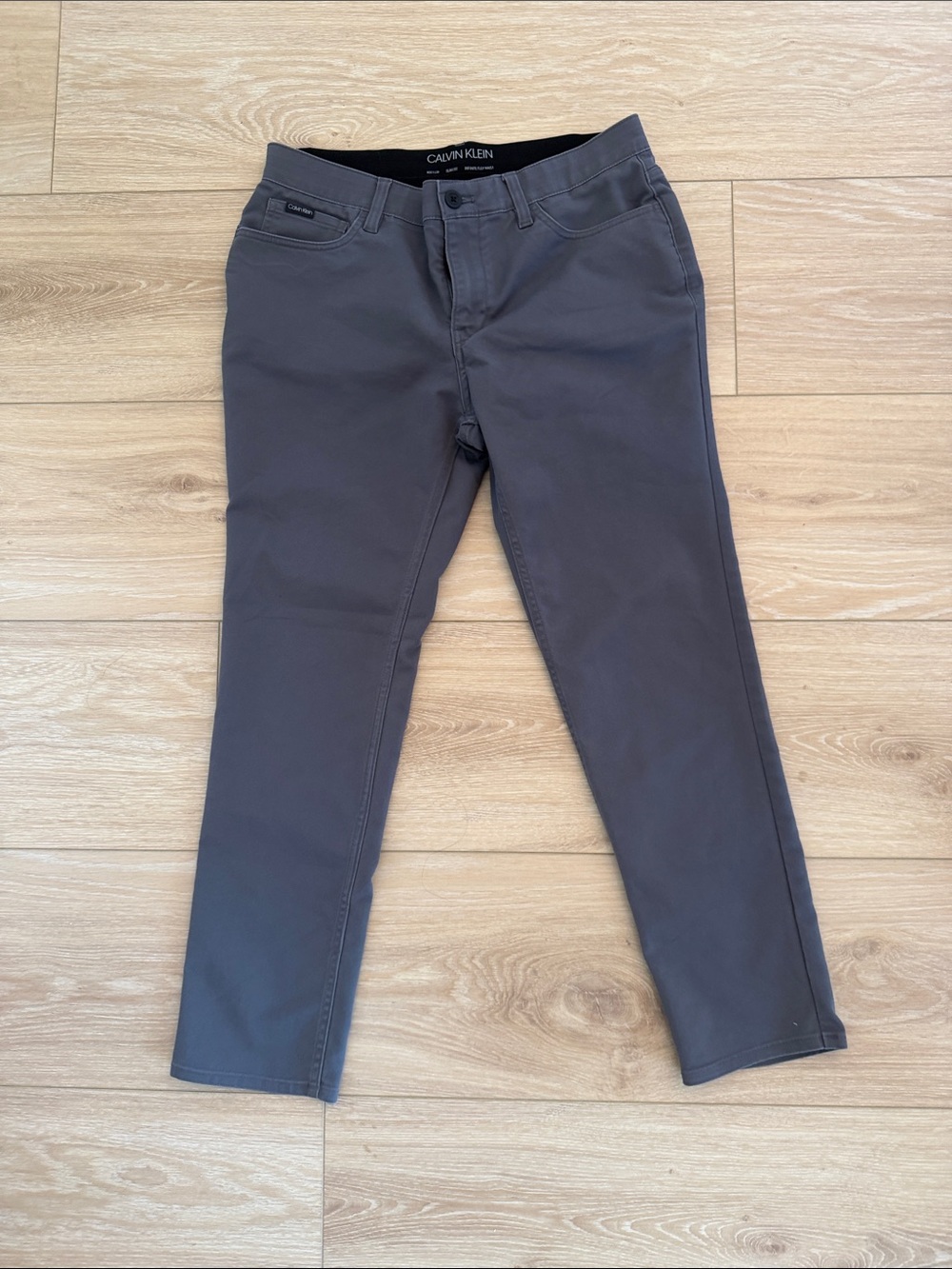Calvin Klein Men’s Charcoal Gray Chinos - Slim Fit